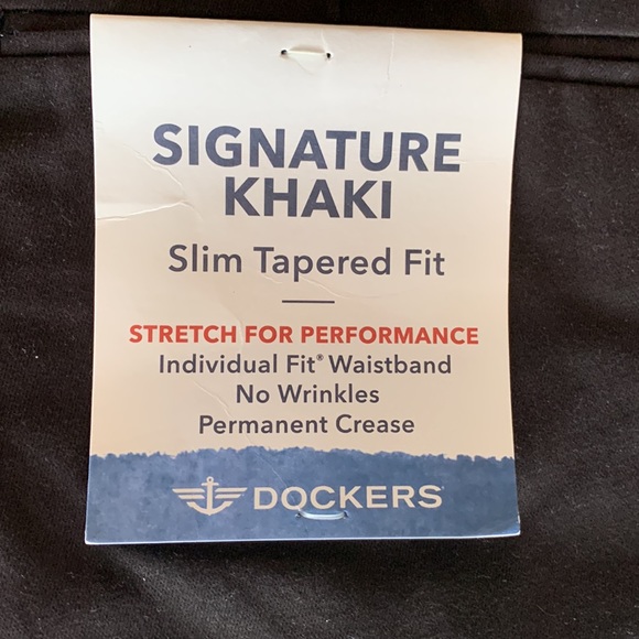 Dockers Slim Tapered Fit Stretch for Performance W 33. L 32 NWT Black - Picture 5 of 5